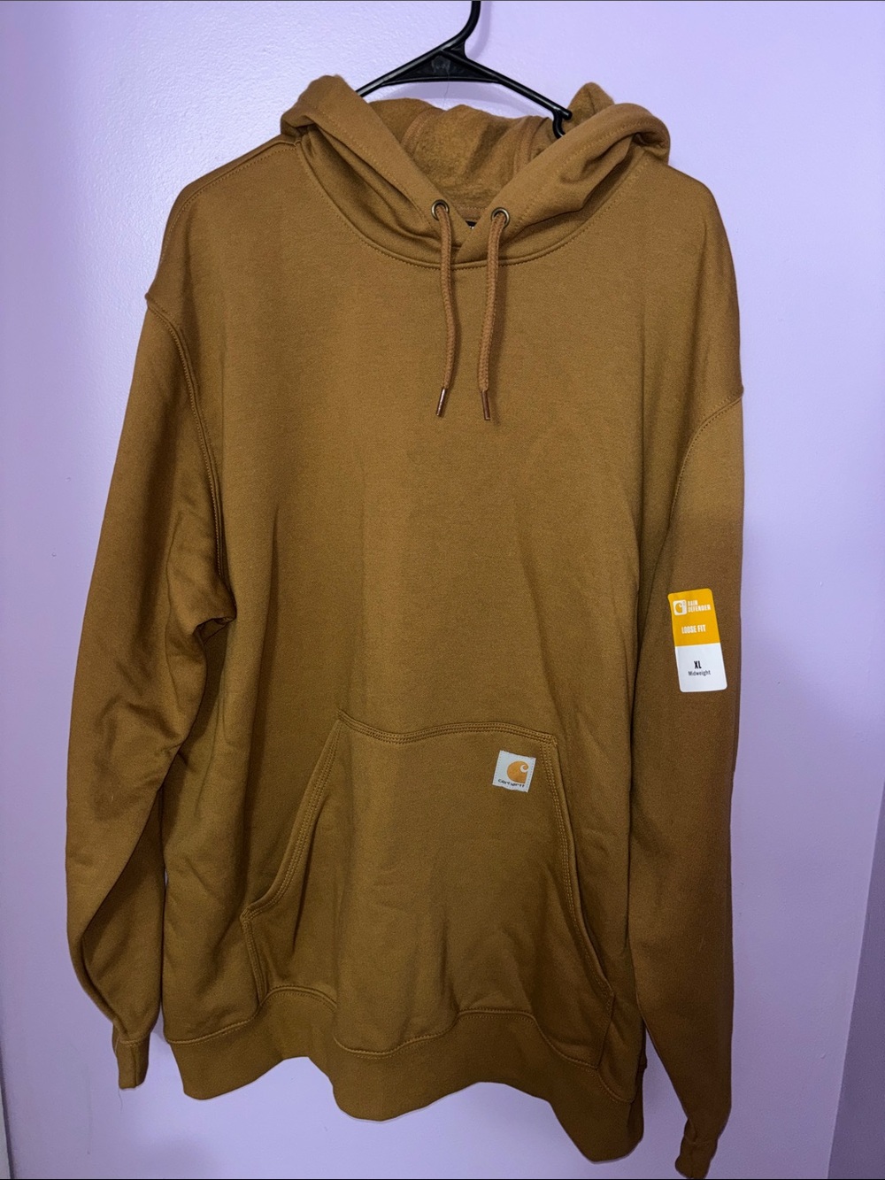 Carhartt Brown/Tan Rain Defender Workwear Hoodie